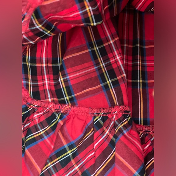 J Crew Toddler Girl Crewcuts Size 2T Tartan Plaid Ruffle Christmas Dress - Picture 11 of 14